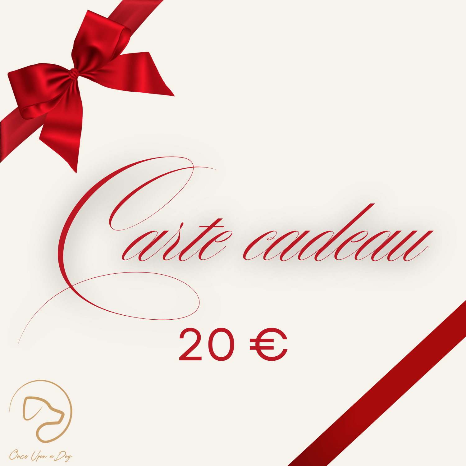 Carte Cadeau Once upon a dog